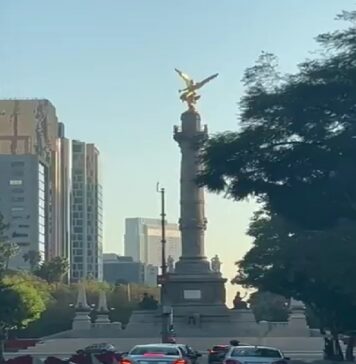 #Video: Así se vió el Ángel de la Independencia en el sismo de esta mañana