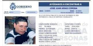 Desaparece José Juan Arias Corona, padre buscador en Guanajuato .