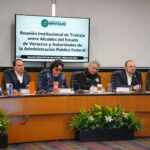 Alcaldesas y alcaldes de MC Veracruz realizan jornada de trabajo en CDMX