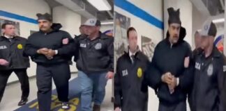 Maduro desea feliz año a agentes al ser ingresado a la DEA #Video