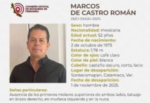 Caso Marcos de Castro Román: más de un mes de incertidumbre .