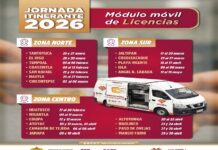 Inicia Jornada Itinerante del Módulo Móvil de Licencias .