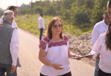 Obra por obra y en territorio, Rocío Nahle verifica la calidad de carreteras