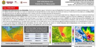 #Veracruz: Emiten Alerta gris por Frente frío