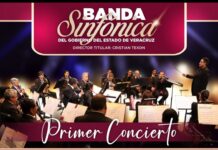 Invita SECVER a concierto inaugural de la Banda Sinfónica del Gobierno del Estado