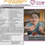 Gobernadora de Veracruz confirma desaparición de Wendy Arantxa Portilla, novia del periodista asesinado