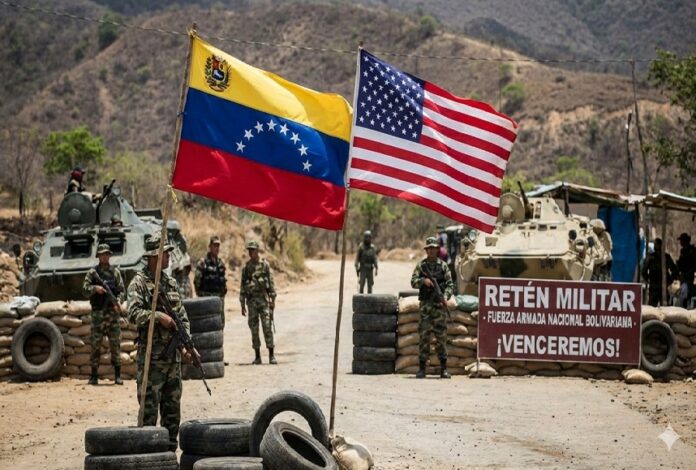 bandera venezuela y eeu Gemini Imagen ilustrativa de gemini