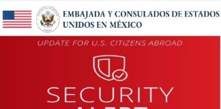 EEUU emite alerta de seguridad ante operativos y bloqueos en diversos estados n México