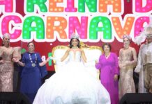 Gobernadora Rocío Nahle corona a Fernanda Pumar como Reina del Carnaval de Veracruz