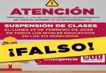 Desmienten aviso falso que anuncia suspensión de clases en Veracruz