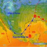 #AvisoEspecial: el domingo 15 ingresa el frente frío 34 en Veracruz .