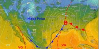#AvisoEspecial: el domingo 15 ingresa el frente frío 34 en Veracruz .