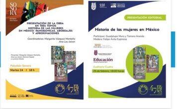 El INEHRM presenta Historia de las Mujeres en México en la 47 FIL de Minería.