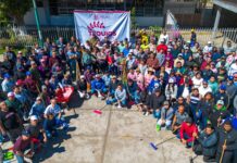 Realizan Tequio en Ciclovía de avenida Adolfo Ruiz Cortines.