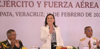 Reconoce Rocío Nahle respaldo del Ejército Mexicano a familias veracruzanas durante contingencia.