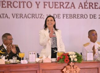 Reconoce Rocío Nahle respaldo del Ejército Mexicano a familias veracruzanas durante contingencia.