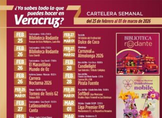 Presenta SECTUR cartelera semanal al 01 de marzo.