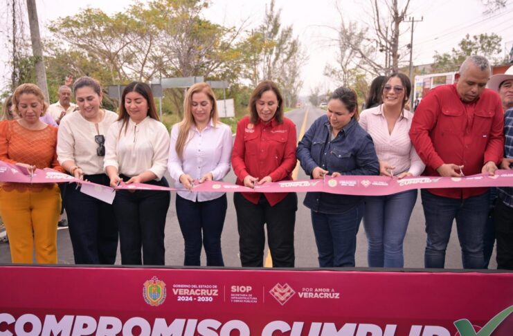 Cumple Rocío Nahle compromiso de campaña y brinda certeza social a la región del Sotavento.