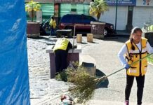 Barrido urbano inicia a las 3 de la mañana para mantener limpia Xalapa.