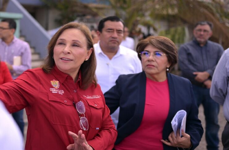 Cumple Rocío Nahle y garantiza nueva escuela para niñas y niños de El Oasis