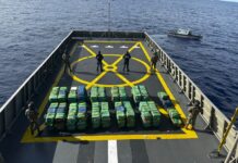 Armada de México y Guardia Costera de Estados Unidos aseguran aproximadamente 188 bultos con toneladas de presunta cocaína