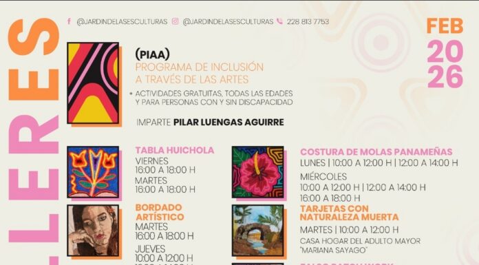 Invita SECVER a los talleres inclusivos en el Jardín de las Esculturas de Xalapa.