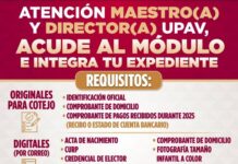 Abre UPAV sedes regionales para integración de expedientes de docentes y directivos.