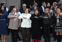 Gobernadora Rocío Nahle acompaña a la presidenta Claudia Sheinbaum en conmemoración de la Constitución