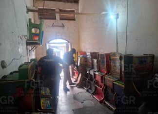 FGR asegura 30 maquinas tragamonedas en el estado de Vetacruz