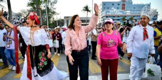 Gobernadora reporta saldo blanco en el exitoso carnaval de Veracruz.