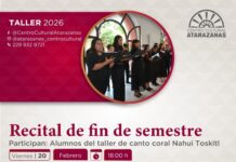 Presentará Centro Cultural Atarazanas recital del Taller de Canto Coral Nahui Toskitl