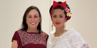 Rocío Nahle agradece a Salma Hayek por llevar Veracruz al cine global