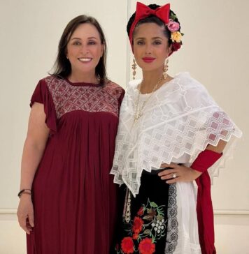 Rocío Nahle agradece a Salma Hayek por llevar Veracruz al cine global
