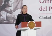 “México está enfrentando a la delincuencia con la fuerza del Estado”, afirma Claudia Sheinbaum al reportar orden y control en el país.