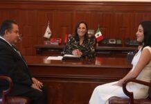 Rocío Nahle designa a Bárbara Galindo como nueva titular de la Contraloría General del Estado.