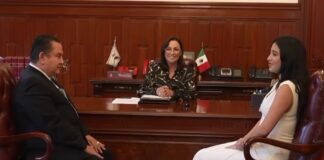 Rocío Nahle designa a Bárbara Galindo como nueva titular de la Contraloría General del Estado.