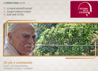 Invita SECVER a presentación editorial de Luis Vitela en el Ágora de la Ciudad.