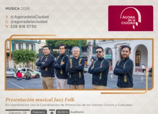Invita SECVER a presentación de Jazz Folk en el Ágora.