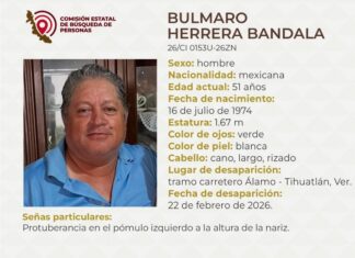 FGE Investiga desaparición de operador Bulmaro Herrera Bandala en la carretera Álamo–Tihuatlán #Veracruz