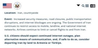 Trump pide a ciudadanos estadounidenses abandonar Irán de inmediato.