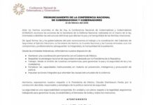 Conago respalda acciones federales de seguridad tras jornada violenta en el país