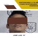 Sentencian a 70 años de prisión a feminicida en Coatzacoalcos