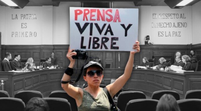 Suprema Corte frena proyecto que pretendía negar amparo a periodista desplazada Myrna Gómez.