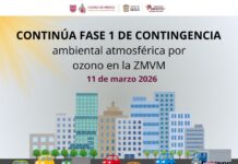 Se mantiene contingencia ambiental en el Valle de México.