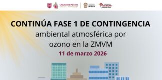 Se mantiene contingencia ambiental en el Valle de México.