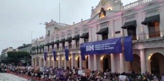 Mujeres toman las calles de Xalapa con demandas de justicia frente a la violencia machista y las desapariciones