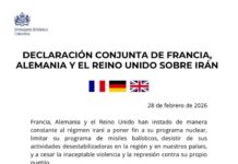 Eje antiiraní se fortalece con Japón, Alemania, Francia y el Reino Unido.