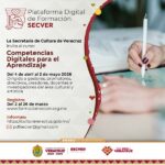 Invita SECVER a curso virtual Competencias Digitales para el Aprendizaje.