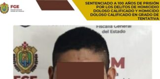 FGE Veracruz logra sentencia de 100 años de cárcel a multihomicida