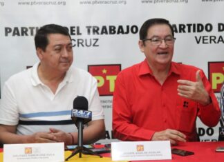 Anulan Congreso Estatal del PT tras pleito. Aguilar defiende su permanencia.